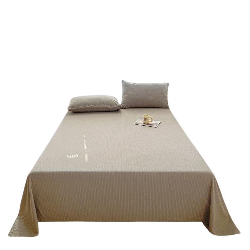 Premium Puff Yarn Bed Sheet & Pillowcase Set - Single, All-Season, Perfect for Dorms – Super Comfortable & Stylish