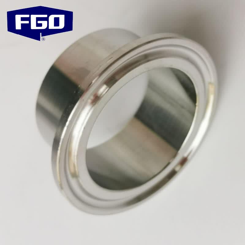 FGO 316L SS Mirror Finish Tri-Clamp to Weld Connector