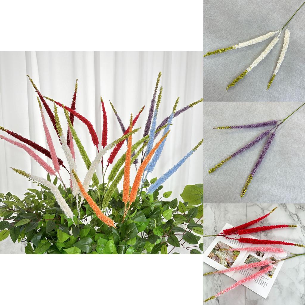 Plastic Typha Angustata Bory Et Chaub Flower Decorative Piece For Wedding And Interior Design
