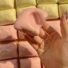Cat Pillow Shape Squeeze Toy Slow Rebound Sticky Small Pillow Sensory Fidget Toy Anxiety Relief Soft Stress Ball Pinch Toy
