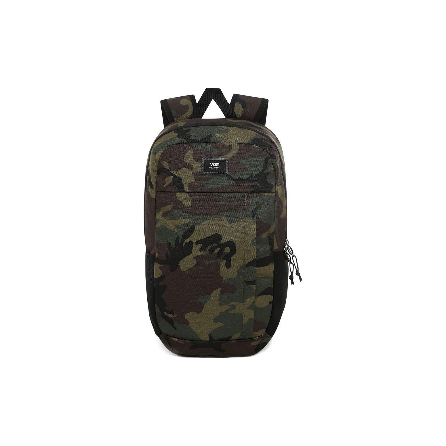 Vans Disorder Plus Casual Camouflage Print Large Capacity Polyester Backpack Unisex backpack Green VN0A4MPI971 Green