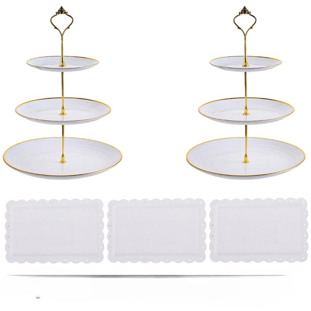

Dessert Table Display Set Cupcake Stand FOR Chocolate Candy Cake Fruit Cookie Tray For Wedding Birthday Baby Shower Tea Party