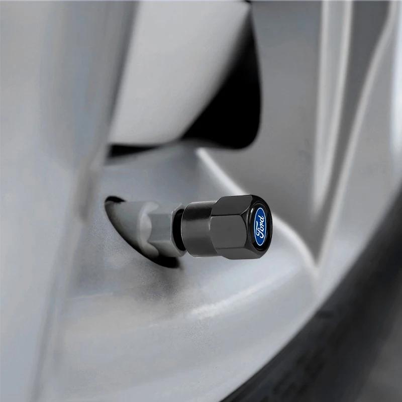 Neuer 2026 Autoaufkleber Neuer 2025 Heißer 4er Pack Auto-Ventilkappen Radreifen Luftreifenventil Schaftschutzhülle Für Ford Escape Kuga Mondeo Eco