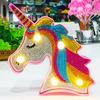 Creative DIY Full Drill Diamond Painting Horse Model LED Light Home Bedroom Decorative Animal Night