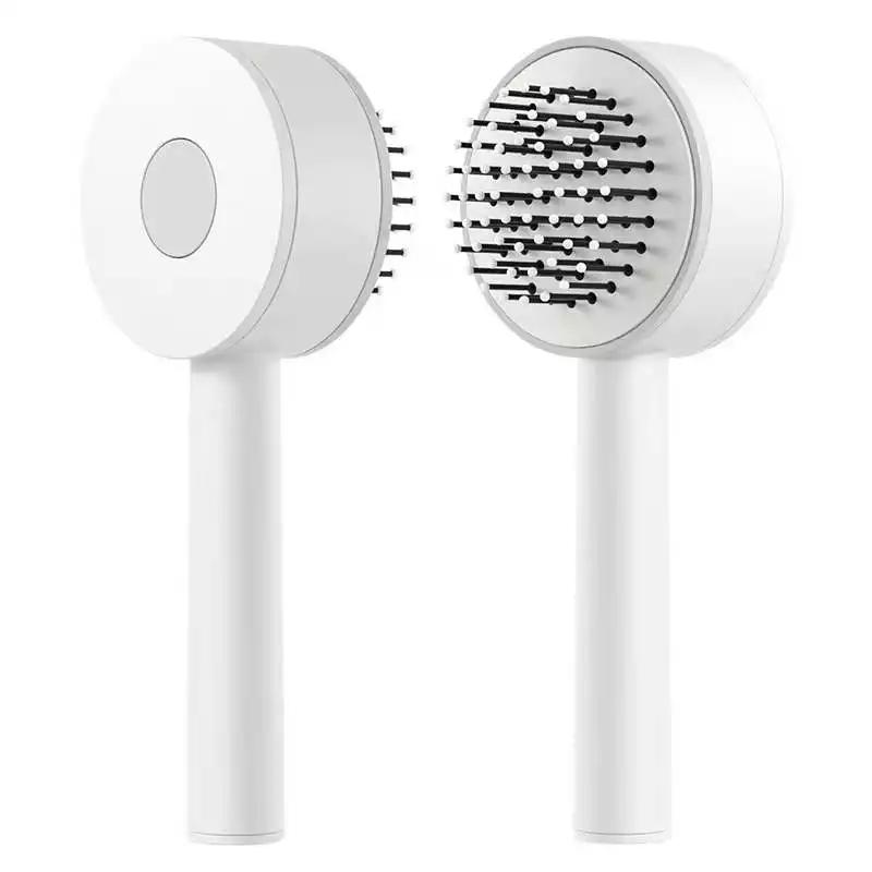 New Self Cleaning 3D Air Cushion Massager Hair Brush Airbag Massage Comb Brush Electroplated Detangling Anti Static Hairbrush