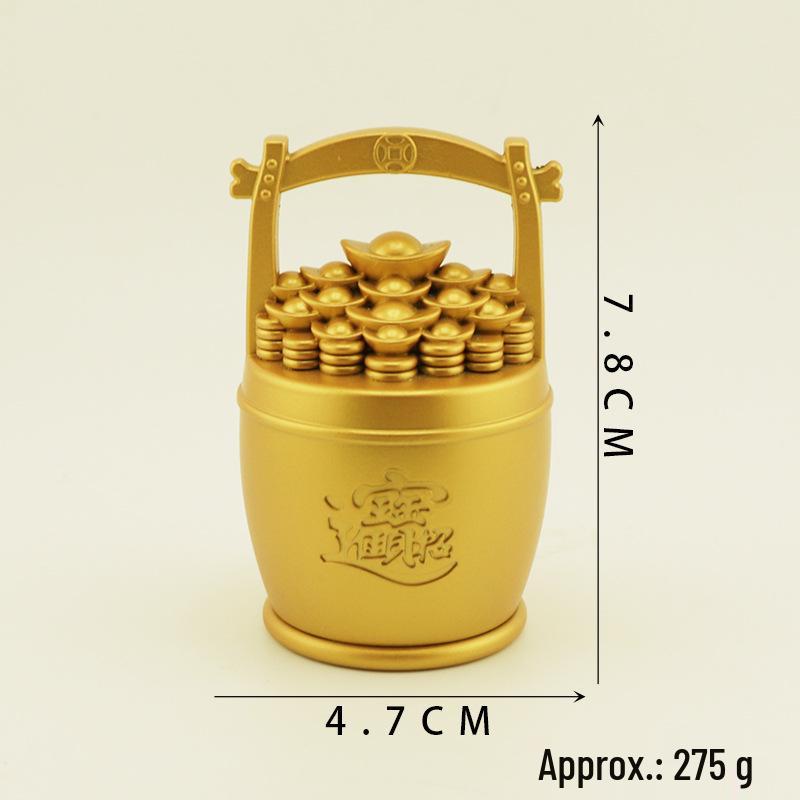 Auspicious Ruyi Gold Ingot Decompression Handheld Metal Craft