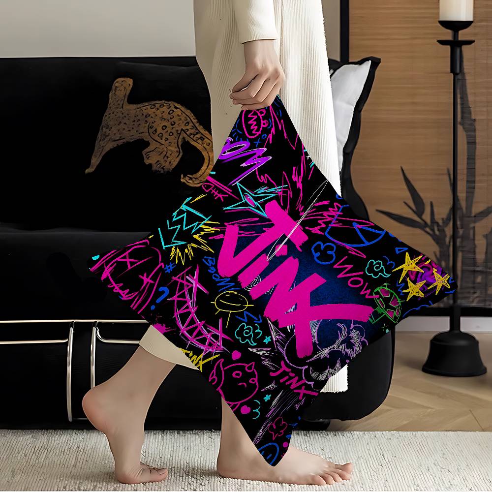 Arcane Jinx Lucky Dragon Pillow Cover Sofa Cushion Cover Home Room Decoration Children Gift
