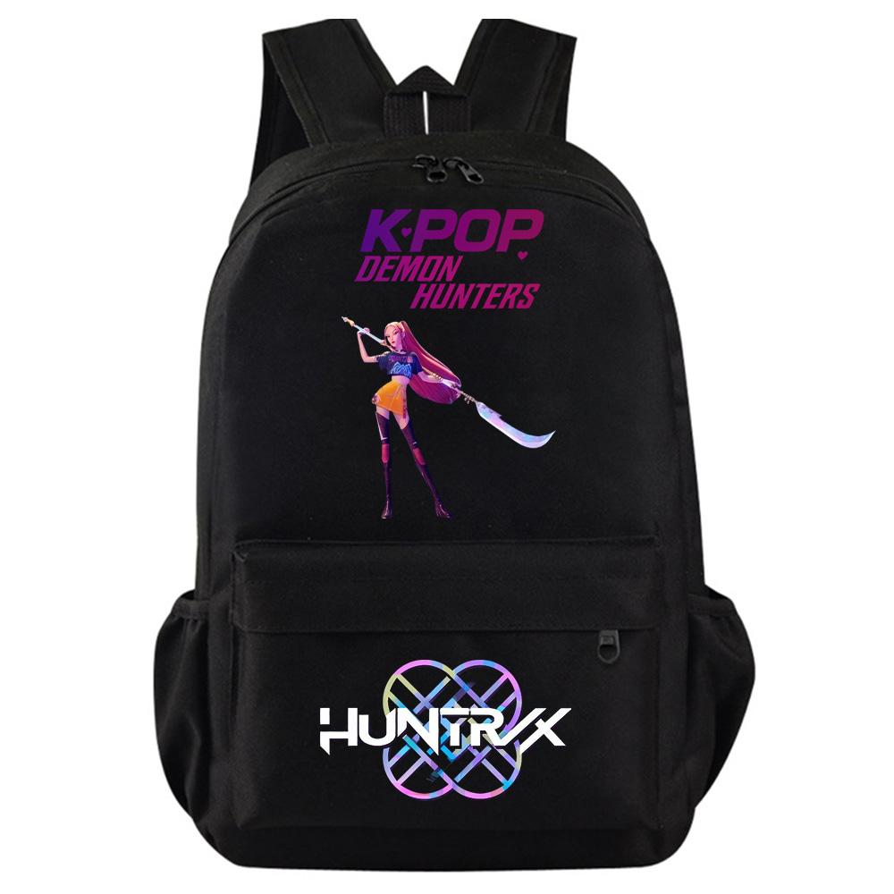 Kpop Dämonenjäger Bedruckter Rucksack für Teenager Studenten Mädchen Jungen Schultasche Schultasche Damen Große Kapazität Reisetasche Kindergeschenk Rucksack