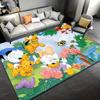1pc Donald Duck and Daisy Pattern Area Rug Soft Flannel Floor Mat for Living Room, Bedroom, Sofa Coffee Table Floor Mat, Machine Washable