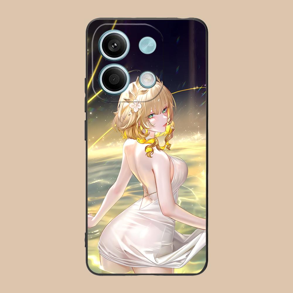Honkai Star Rail Aglaea Phone Case for Xiaomi POCO M6 M5 M4 M3 X7 X6 X5 X4 X3 F6 F5 F4 Pro GT 5G Black Cover Pretty Luxury