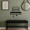 Minimalist Dental Key Holder Wall Hooks Single Piece Metal Wall Art Decor
