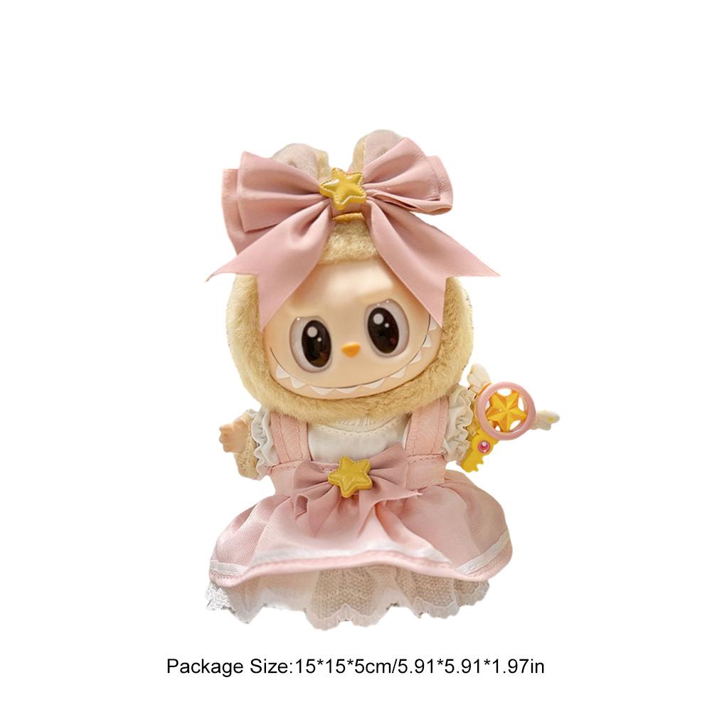 For Labubu V1 V2 Idol 17cm Cute Doll Clothes Fashion Sweater Outfit Accessories Party Sweater Clothing Cute Decoration Gifts