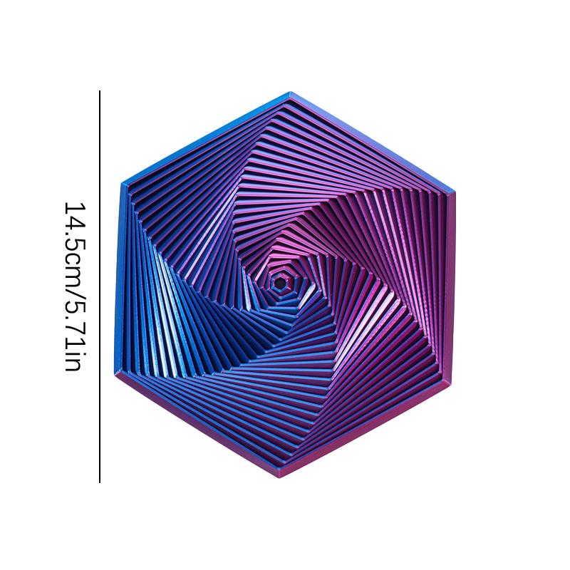 Fractal Fidget Hexagon Decompression Toys 3D Printing Desktop Stress Relieving Toy Children'S Birthday Gift Geometric Fidget Toy