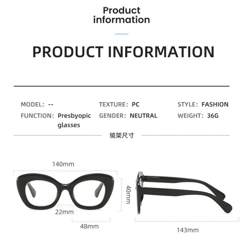 Vintage Finished Presbyopia Glasses Unisex Women Men's Anti Blue Light Farsighted Eyewear Optical Prescription Reading Glasses