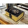 Lebensbaum Leder Grimoire Journal: Leeres Buch der Schatten, Vintage-Schloss