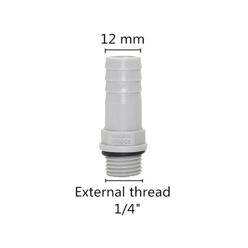 1 Pc Plastic Hose Fitting 6mm 8mm 10mm 12mm Barbed Tail 1/4" BSP Male Thread Connector Joint Coupling Adapter Pipe Fittings