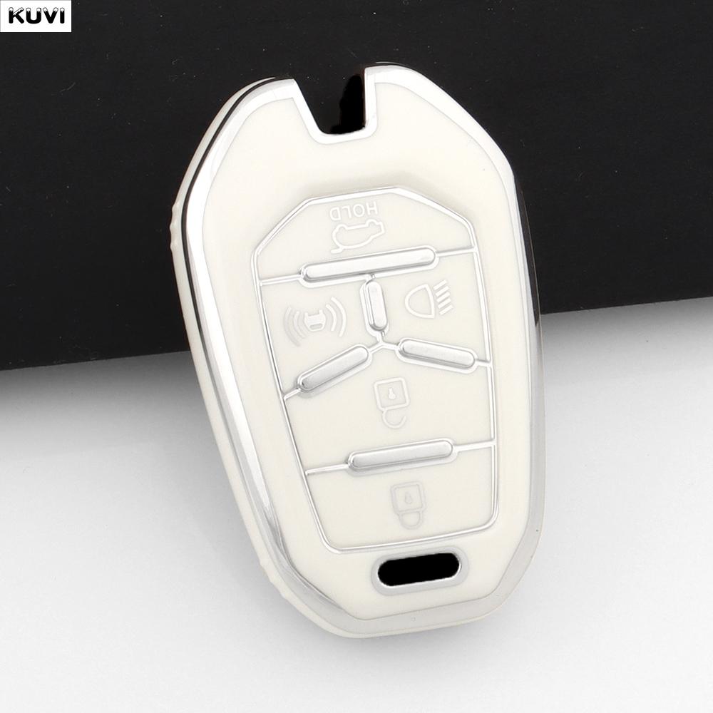 5 Buttons New Tpu Car Remote Smart Key Case Cover Fob Keychain Shell For Ssang Yong G4 Rexton Ssangyong Keyless Accessories