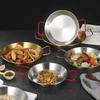 Golden Double-Ear Stainless Steel Seafood & Crayfish Hot Pot with Spanish Fried Chicken Plate