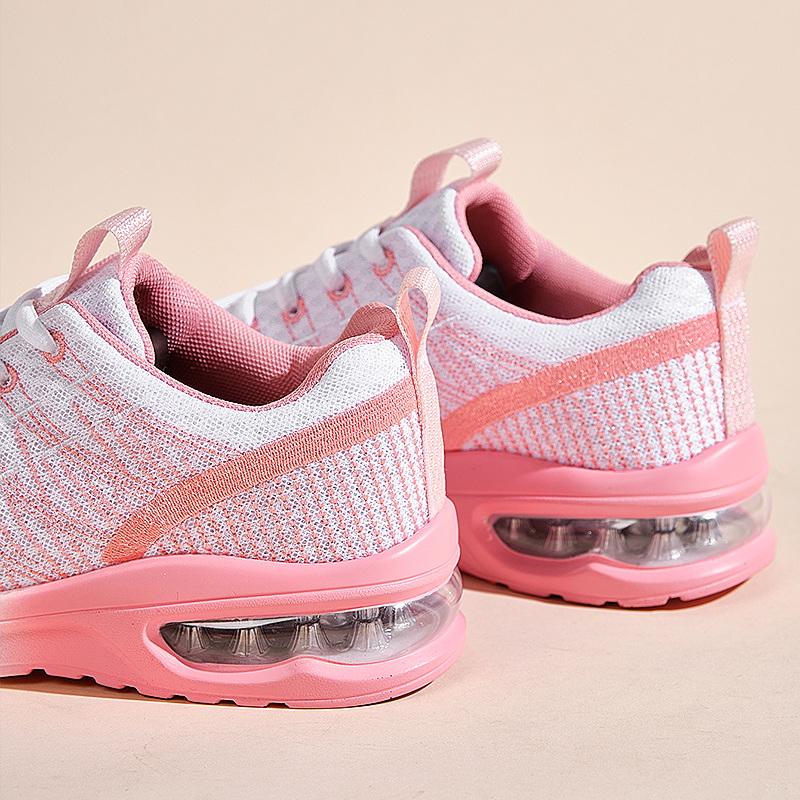 Pink Ladies Shoes Sneakers for Women Soft Bottom Casual Sneaker Mesh Breathable Sale Large Size 42 Summer Air Cushion Lady