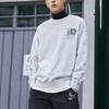 Li Ning Sweatshirts Unisex Coin Gray Crew Neck Moderate Regular AWDR384-3