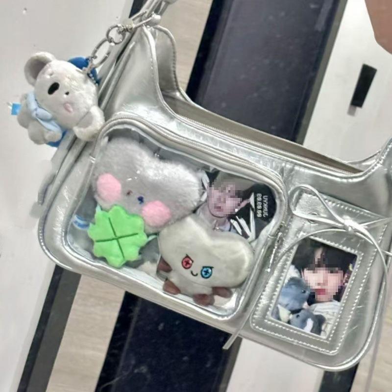 

2025 Ручна робота Ita Сумка через плече: Компактний, Оригінальний нішевий дизайн срібний