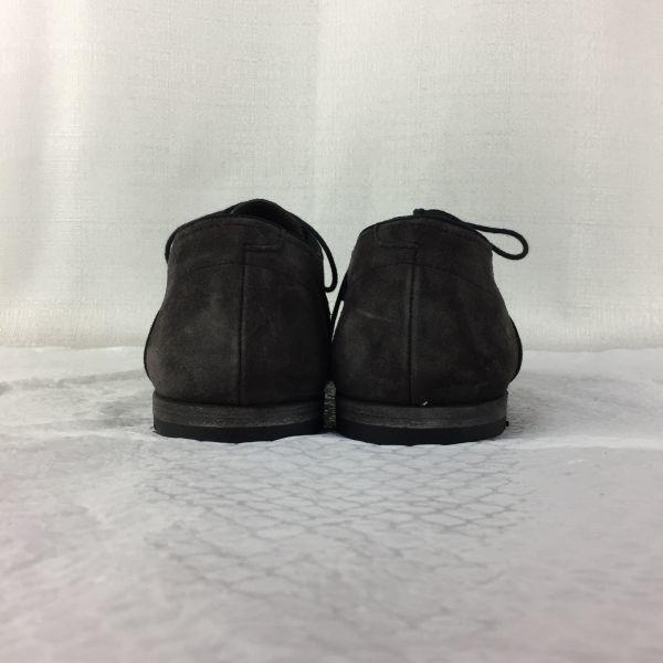 LLOYD SANCHEZ Made In Germany Suede Leather Plain Toe Shoes Dark Brown Size 7 40.5(USED)