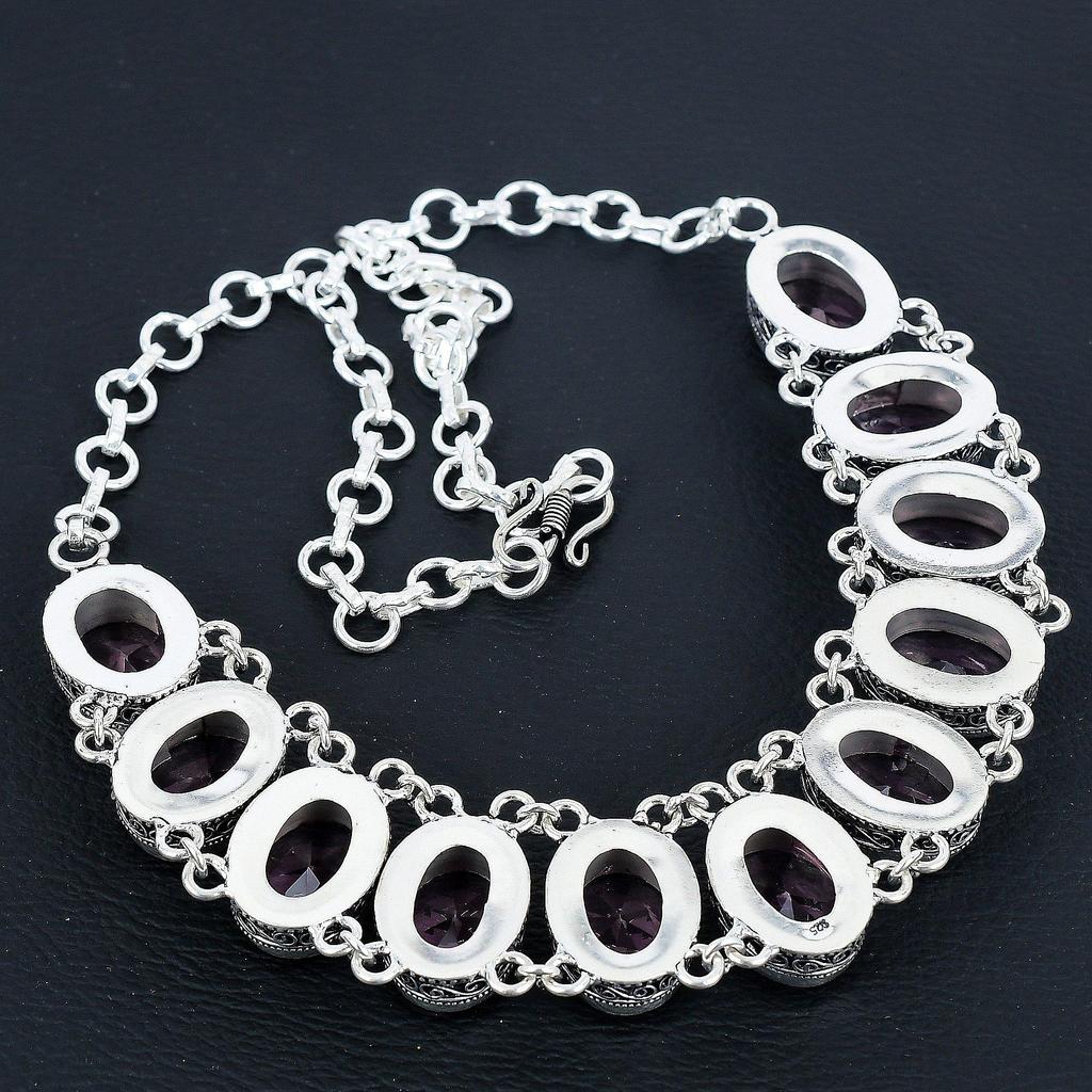 Dainty Pink Kunzite Gemstone Handmade 925 Sterling Silver Jewelry Pink Kunzite Neclace Bracelet Set, Antique Jewelry Set, Bracelet Party Wear Gift