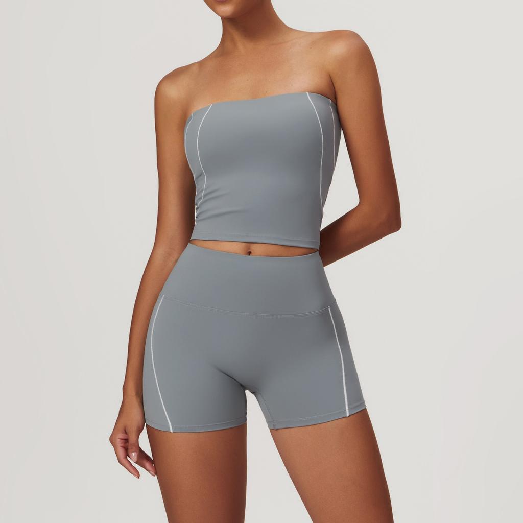 Mikeyoga 2-teiliges Yoga-Set für Damen, Kleidung, Workout-Set, Sportbekleidung, Fitnessstudio, Push-Up-Fitness-BH, hohe Taille, Leggings, Sportanzüge