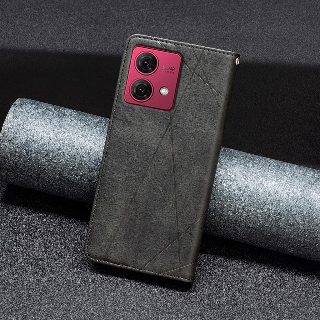 For Motorola Moto G84 5G Case Slim-Fit PU Leather Stand Phone Cover with Card Slots