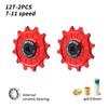 MUQZI Derailleur Ceramic Pulley Wheel 11T 12T 13T 14T 7-11 Speed Bike Rear Derailleur Jockey Wheel for Shimano Sram