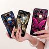 Für Infinix Note 40 40X 5G Hülle X6852 Neue Schmetterlingsbemalte Abdeckung Weiche Silikonhülle Für Infinix Note 40 Pro Plus Note40 X Hülle