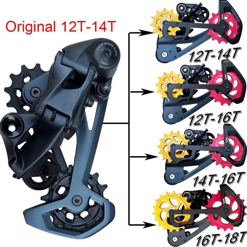 10T 11T 12T 13T 14T 15T 16T 17T 18T Bearing Bicycle Rear Guide Wheel Road Bike Rear Mech Derailleur Pulley Roller For Repair Kit