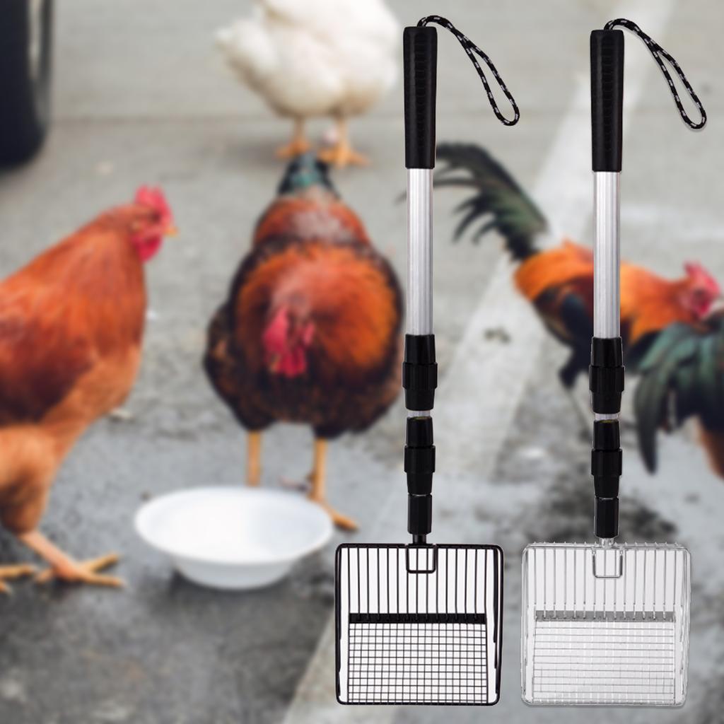 Chicken Coop Poop Shovel 3 In 1 Retractable Chicken Poop Scooper Tool for Chicken Coop Cleaning