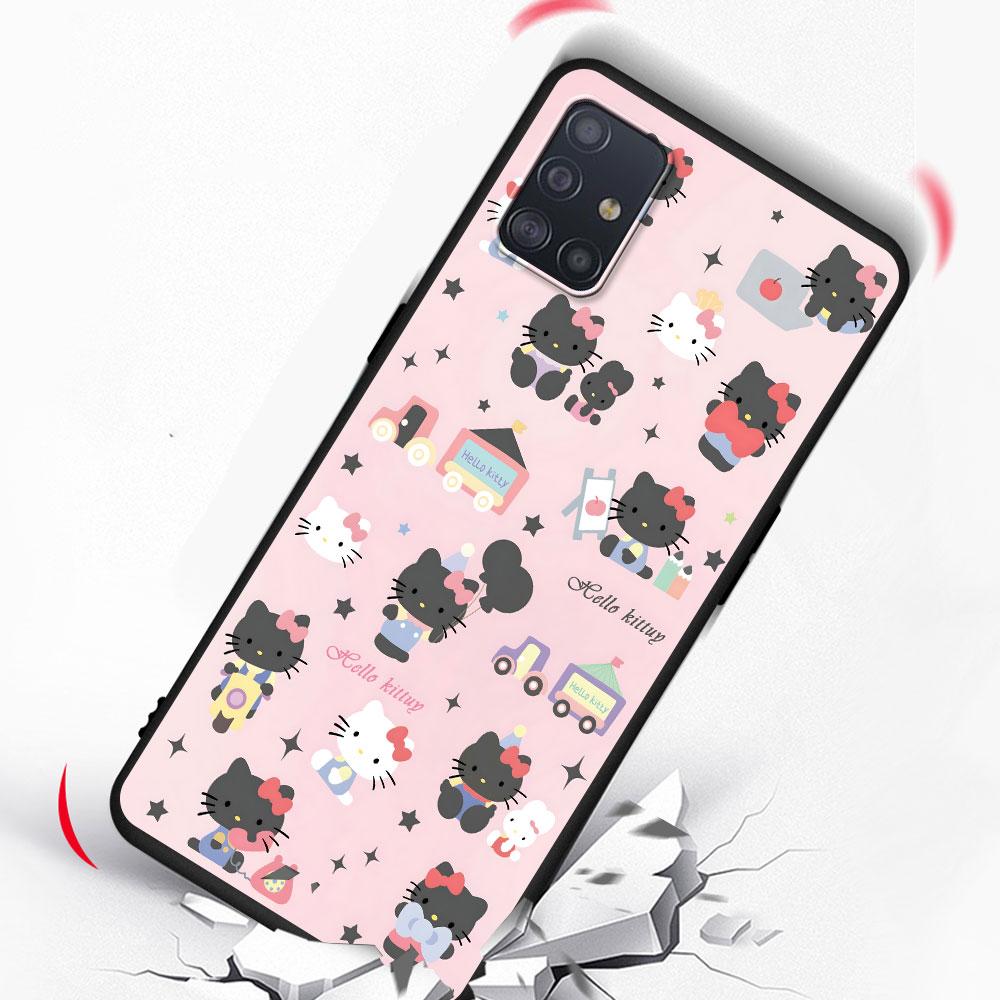 Hello Kitty Kawaii KT Cat Case for Samsung Galaxy A51 A53 A54 A31 A52 A12 A13 A21s A22 A32 A11 A22 A33 A41 A52s TPU Phone Cover