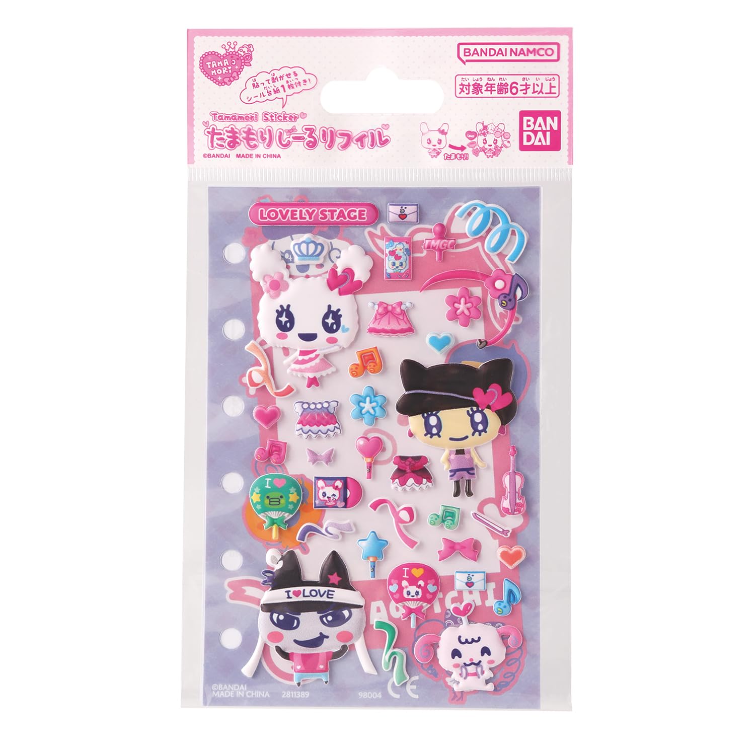 

Запасной картридж Tamamori Seal Lovely Stage Set 6 и Tamagotchi [Bandai] (Возраст до)