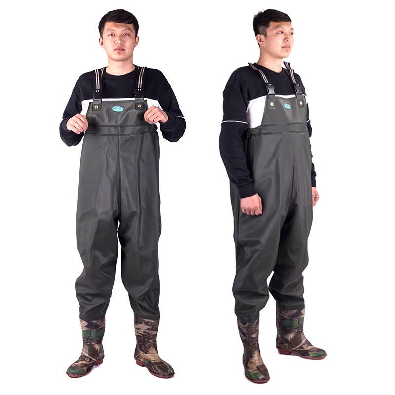 Рыболовные вейдерсы с интегрированными сапогами в камуфляжной расцветке Союзников