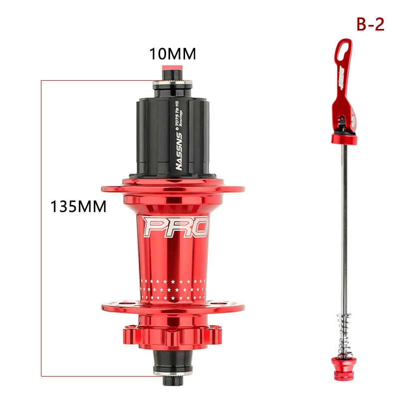 נאבה אחורית Hassns Pro7 לאופני הרים שישה כלבים 120 נקישות שחרור מהיר 24 חורים 32 חורים ארבעה מיסבים 8 9 10 11 הילוכים