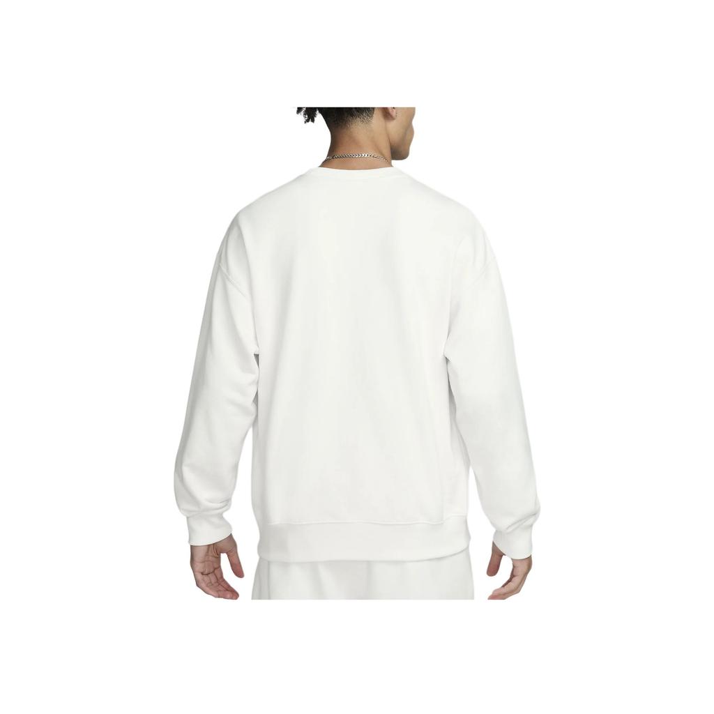 Nike Team USA Solo Swoosh Loose Fit Crewneck Fleece Sweatshirt Men sweatshirt Sail Obsidian FN1136-133