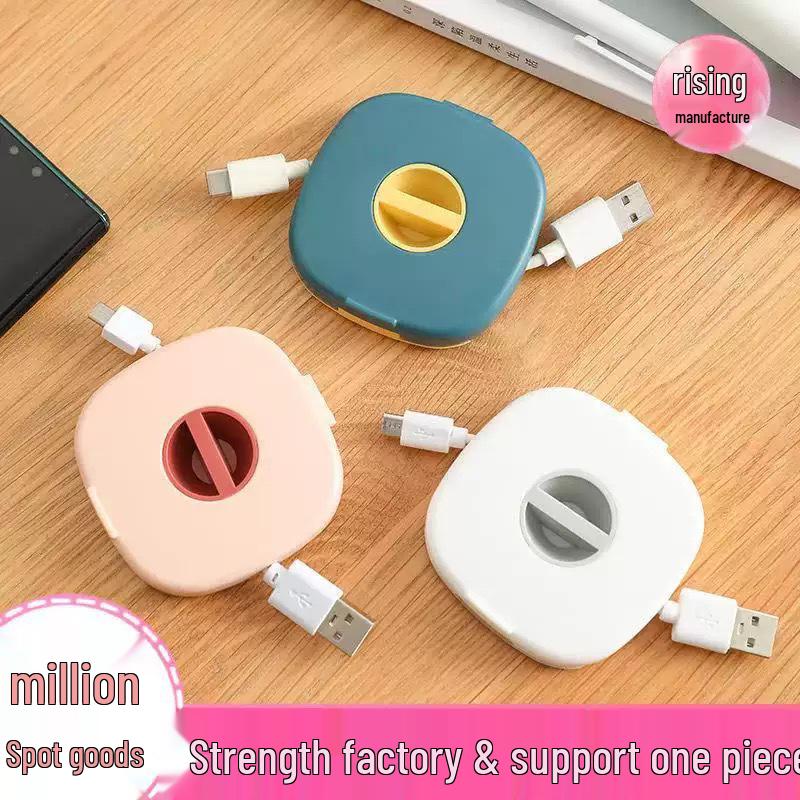 

Thickened Plastic Earphone Organizer with Phone Holder