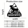 Custom Metal Wall Art Moose Silhouette Personalized Unique Home Indoor Outdoor Decor Garden Kitchen