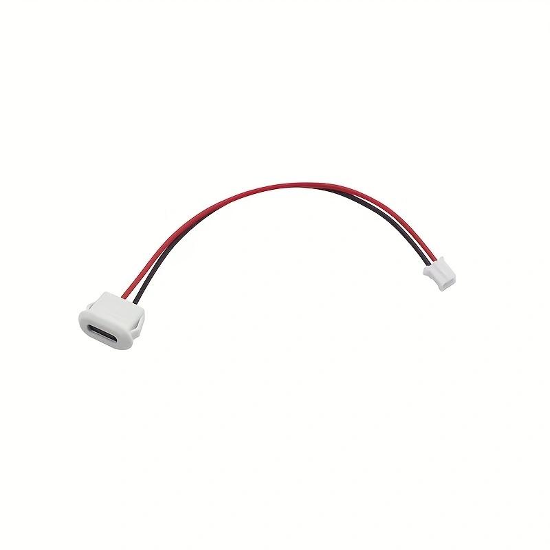 

1 шт. Роз’єм для зарядного пристрою USB-C Роз’єм для швидкого заряджання з високим струмом 3A Порт USB-роз’єм типу C Гніздо типу C із застібкою для картки 1pc білий