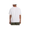 Under Armour Camiseta de Manga Corta Oversized de Peso Pesado Ua para Hombre, Tops de Color Sólido con Cuello Redondo, Blanco 1384037-100