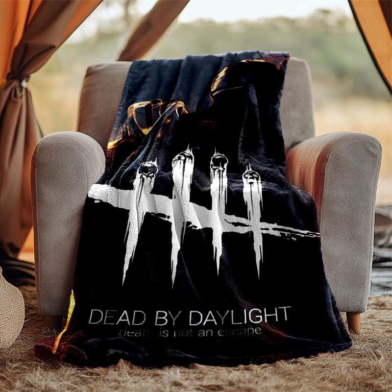 Dead Daylight Flannel Blanket Soft Warm All-Season Throw, Design for Camping, Car Travel, Hiking Sofa, Bed, Office Perfect Gift for Parties