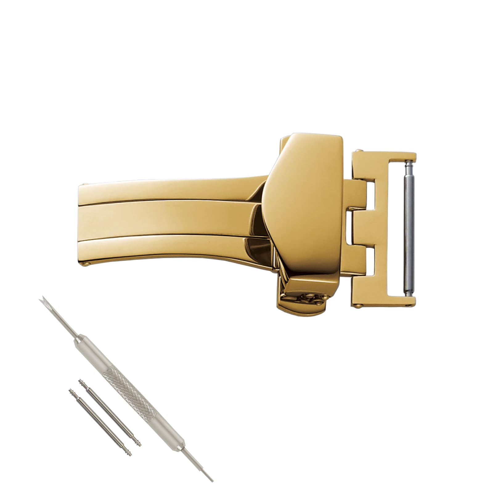 

[Bambi] [Amazon.co.jp Exclusive] D-Buckle, Thick Type Compatible (Silver/Gold/Black) 22mm Gold ZG0008U-A