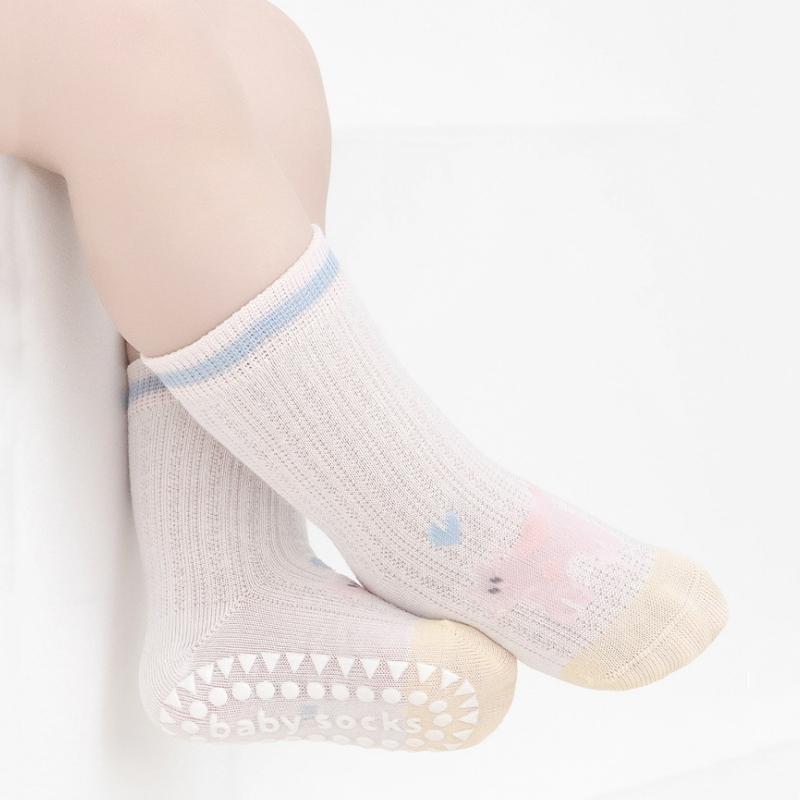 Cute Cartoon Baby Socks Spring Summer Toddler Kids Anti-slip Socks With Casual Boys Girls Floor Soft Socks