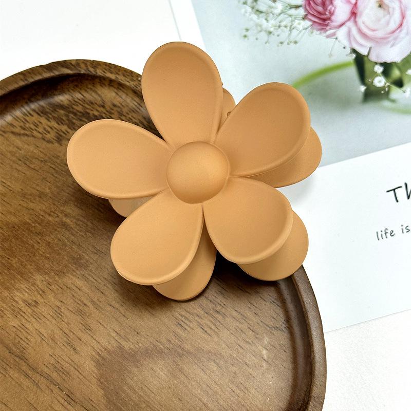 

Женская цветочная заколка для волос, зажим-краб для хвостика - Модный акульий головной убор хаки