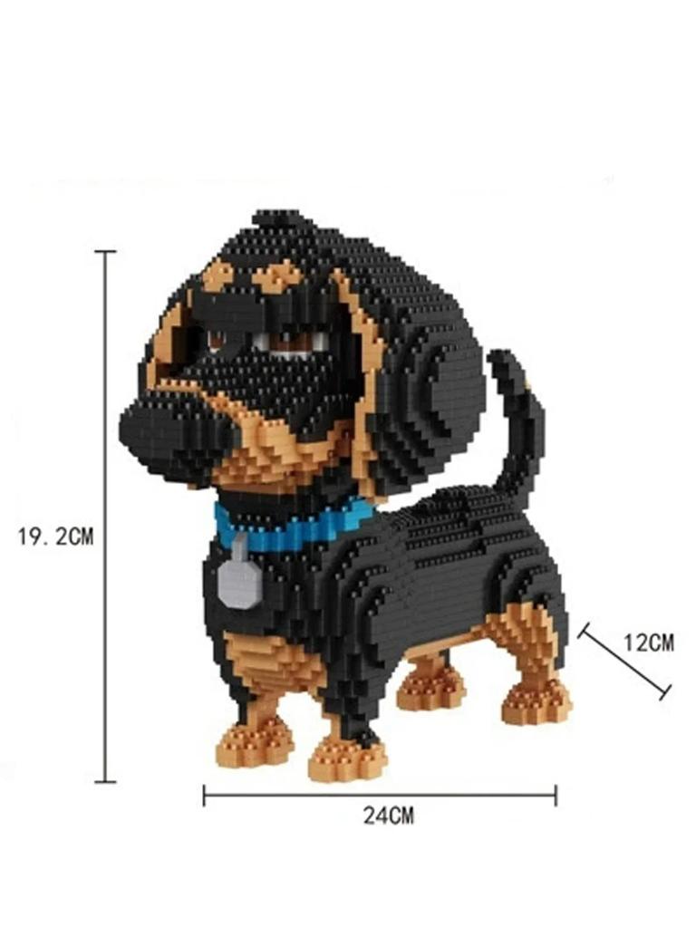 DOUBUIT Micro Mini Block Yorkshire Terrier Model Toy - Pet Enthusiast Gift, Exquisite Decoration, Kids Educational Birthday Toy