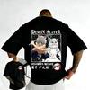 Plus Size Demon Slayer Anime Printed Men and Women Tshirt Summer Casual Parent Child Top Fashion Cotton Harajuku Y2K Street Wea