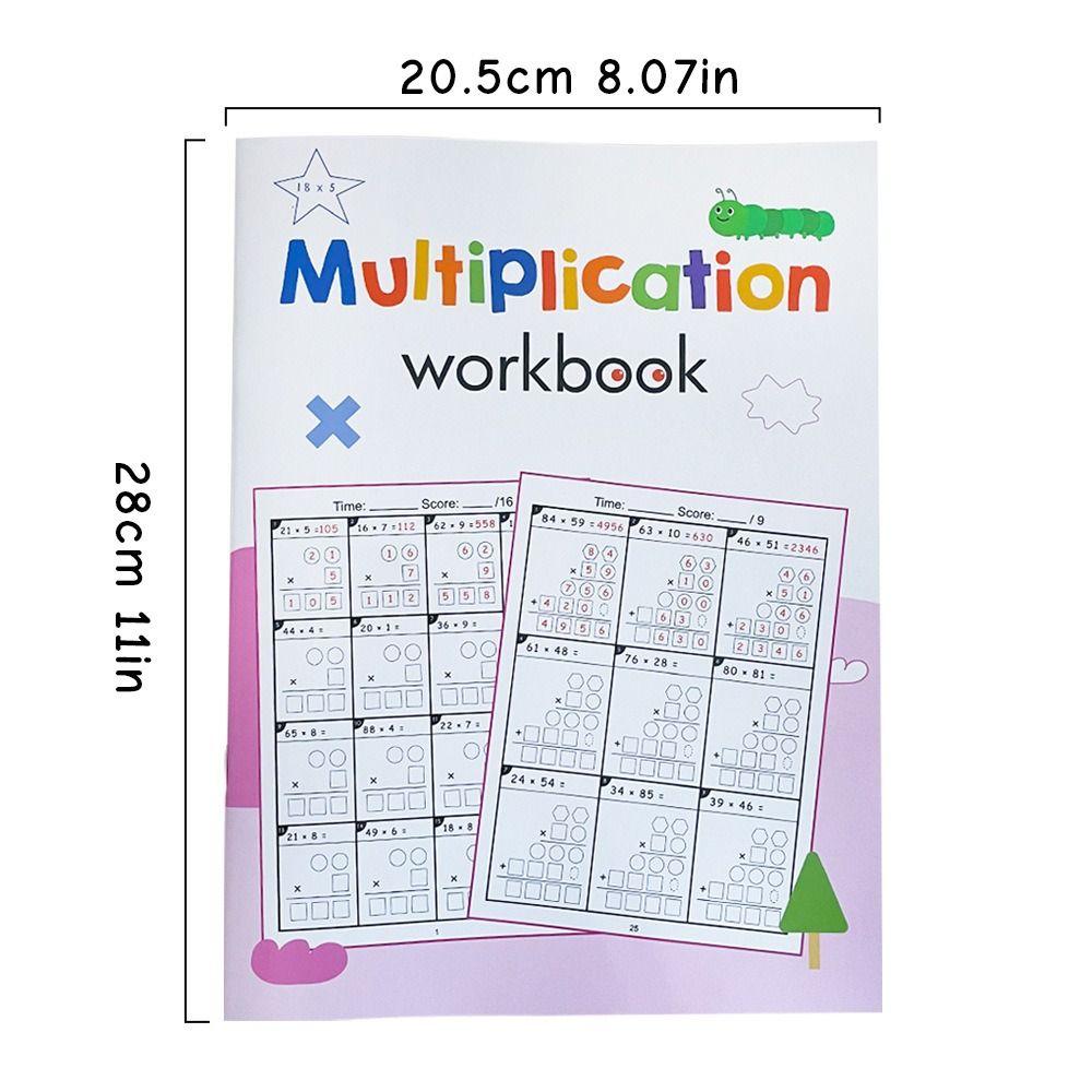 Multiplication and Division Math Improvement Exercises Notebook Daily Practice  Early Learning