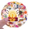 110 New Style Waterproof Diwali Graffiti Stickers for Suitcases & Phones